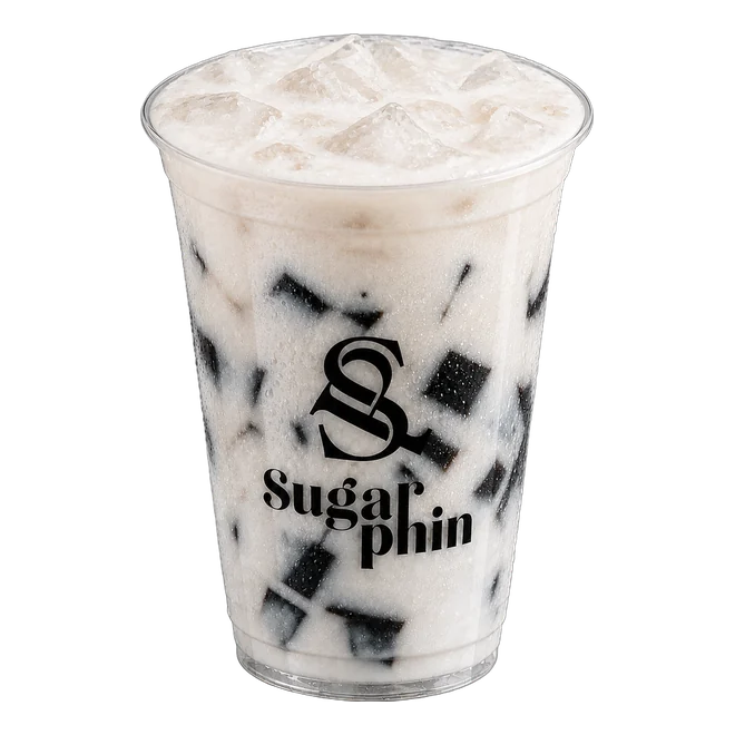 Grass Jelly Coconut Milk